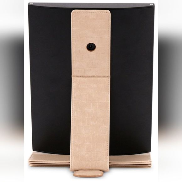 Impressions Liane V Touch Pad Mini LED Makeup Mirror- Black/Beige - Picture 6 of 12